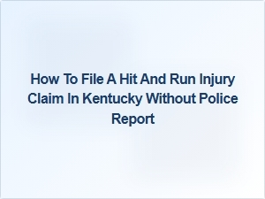 How to File a Hit and Run Injury Claim in Kentucky Without a Police Report